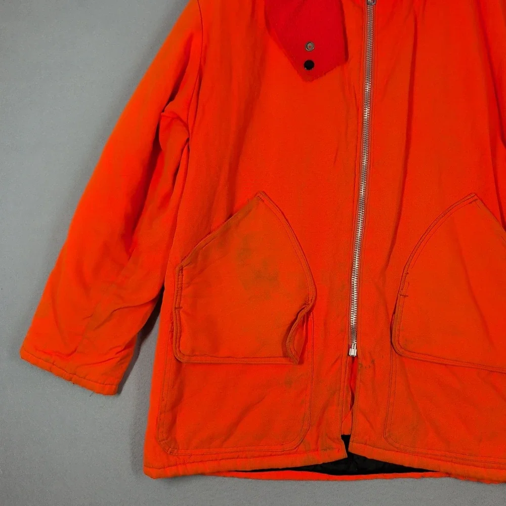 Vintage American Field Jacket Mens L Orange Drybak‎ Hunting